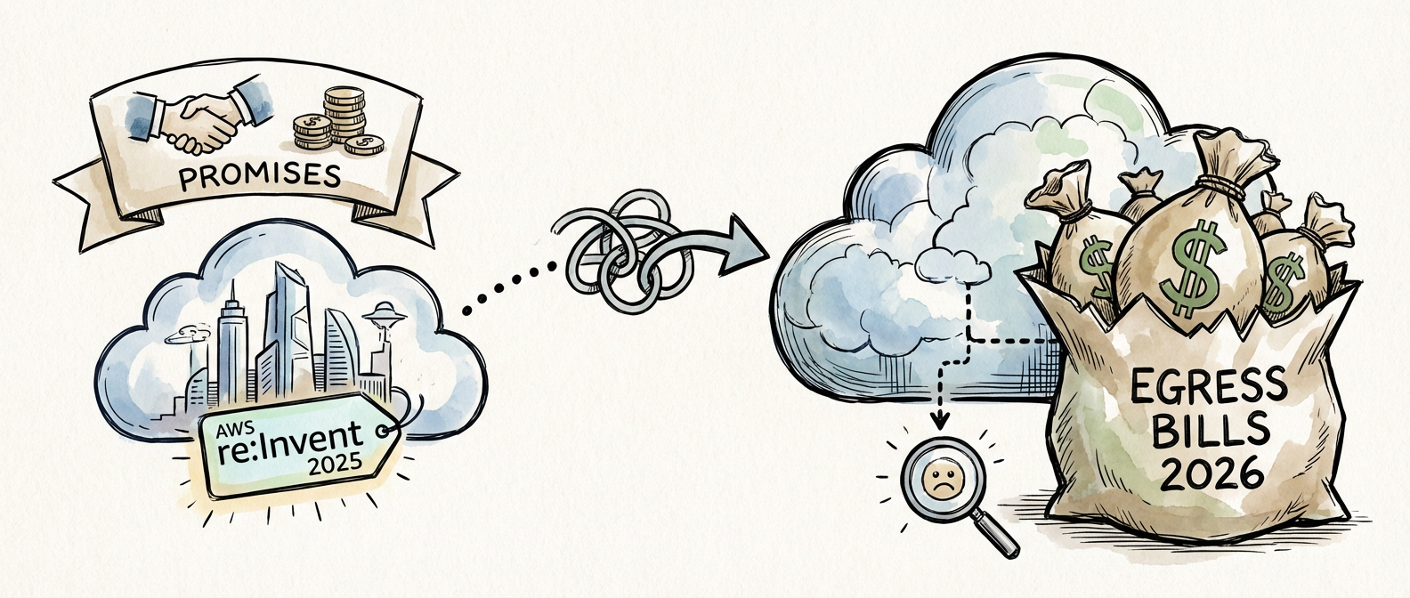 The Real Cost of Multi-Cloud in 2026: AWS re:Invent 2025 Promises vs. Actual Egress Bills